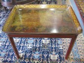 Tole Style Decorated Tea Table floral