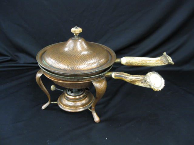 Arts Crafts Chafing Dish stag 14e222