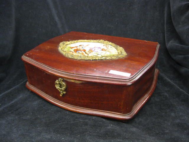 Victorian Mahogany Jewelry Box 14e259