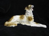 German Porcelain Dog Figurine Russian