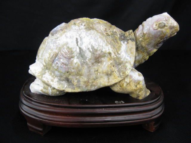 Carved Ocean Jasper Turtle Figurine 14e479