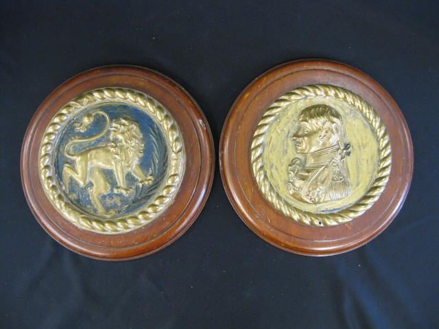 2 Brass Plaques from the H M S  14e600