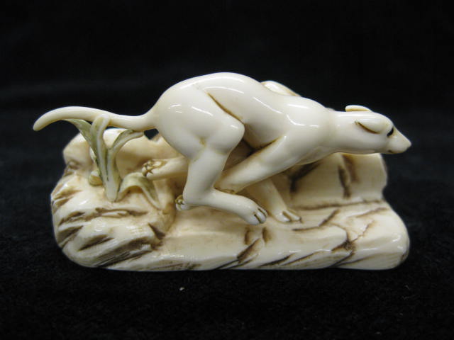 Carved Ivory Netsuke of a Running 14e6a9