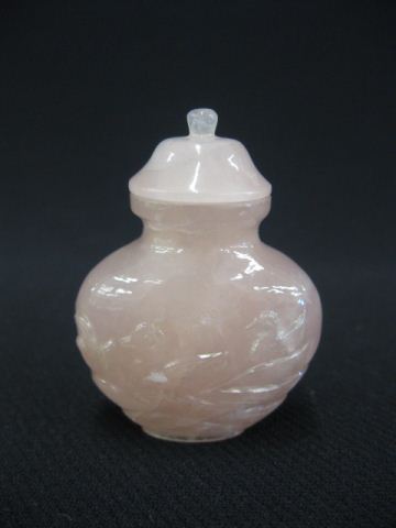 Chinese Rose Quartz Snuff Bottle 14c12f