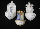 3 Holy Water Fonts includes Hummel angels