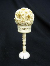 Chinese Carved Ivory Mystery Ball on
