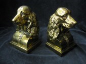 Jennings Brothers Bronzed Dog Bookends 14c9be