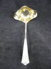 Sterling Silver Sauce Ladle gold wash