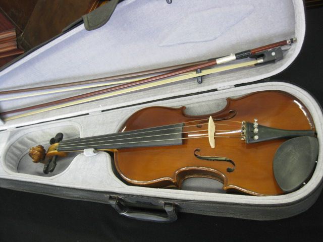 H Siegler Violin with bow and 14cebb