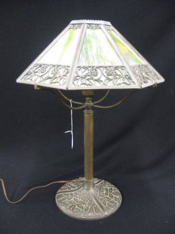 Bradley Hubbard Slag Glass Lamp 14cec8