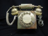 Onyx Rotary Dial Phone an unused examplefrom