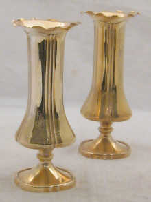 A pair of silver spill vases with 1500f8