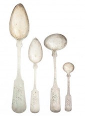 Nineteen American Coin Silver Spoons 150537