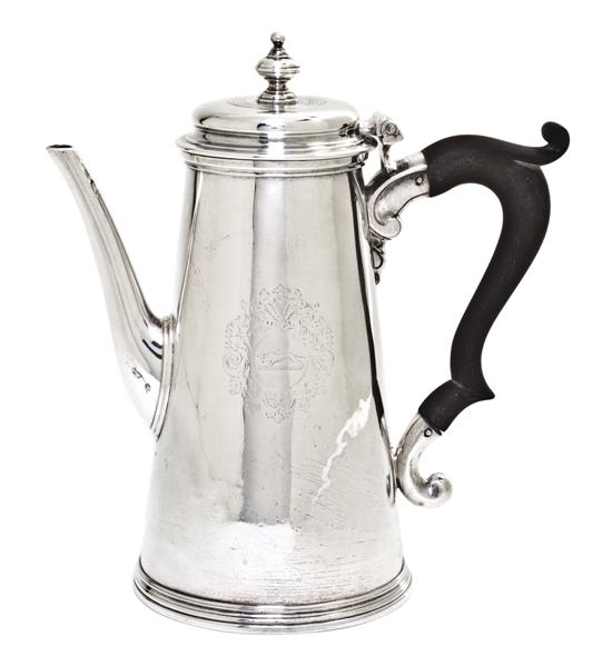  An English Silver Coffee Pot Benjamin 150b2e