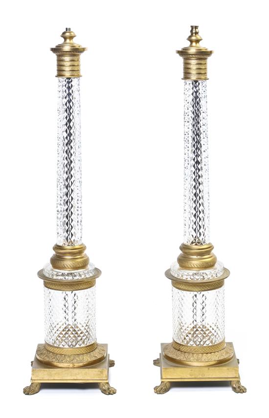 A Pair of Baccarat Gilt Bronze 150bf4