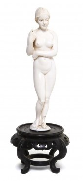A Continental Carved Ivory Figure 150d95