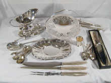 A quantity of silver plate including 14eb10