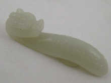 A Chinese white jade belt hook 14ebb2