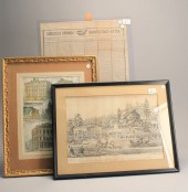 TWO LITHOGRAPHS AND A BROADSIDE1  14ebcd