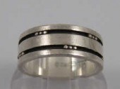A Georg Jensen silver ring in original