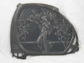 A WMF pewter plaque designed as a pair