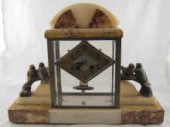 An Art Deco marble and onyx mantel 14f712