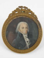 A 19th century miniature on ivory of