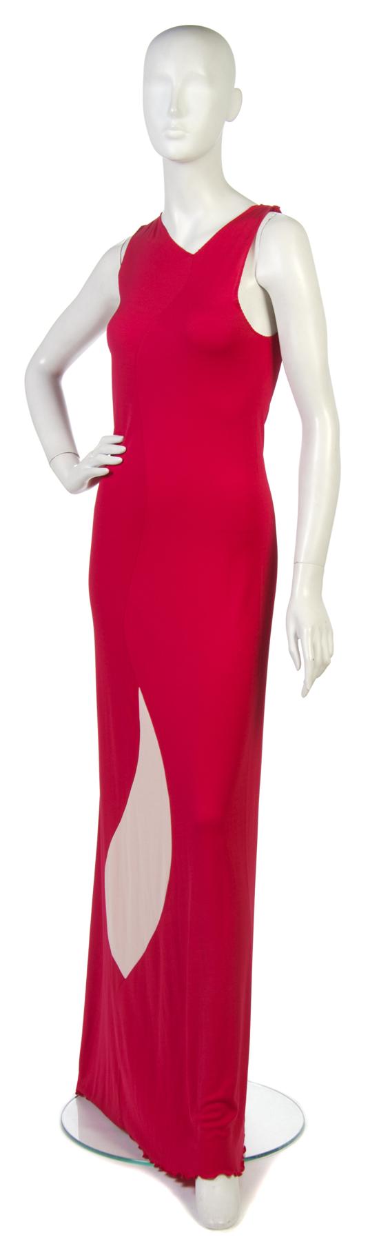 A Stephen Burrows Red Jersey Dress 152028
