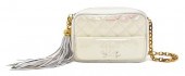 A Chanel Cream Patent Leather Quilted 15214a