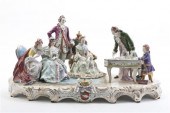 * A Dresden Porcelain Figural Group