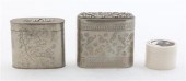 Two Chinese Silvered Metal Tea 152495