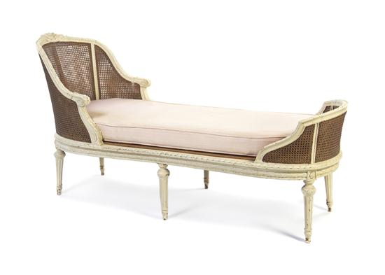 A Louis XVI Style Painted Chaise 152626