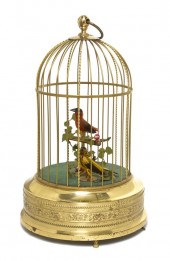 * A Swiss Singing Bird Cage Automaton