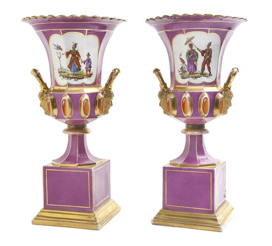 A Pair of Continental Porcelain 15274a