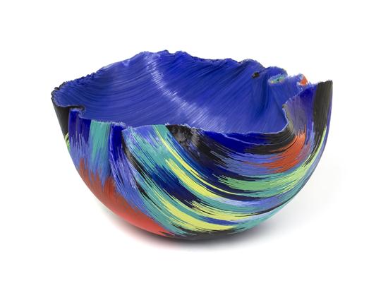 A Fused Glass Freeform Bowl Mary 152802