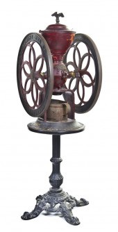 An American Cast Iron Coffee Grinder