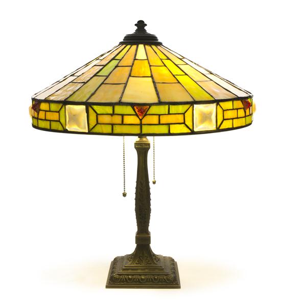 An American Leaded Glass Lamp Wilkinson 152d5b