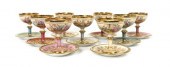 A Set of Nine Dresden Porcelain 152de0
