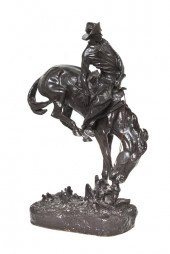 An American Bronze Figural Group after