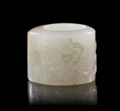 A White Jade Archers Ring of white