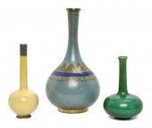 A Group of Three Chinese Vases depicting