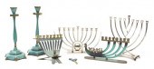A Group of Mixed Metal Judaica Objects