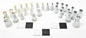 A Haviland Porcelain Chess Set comprising