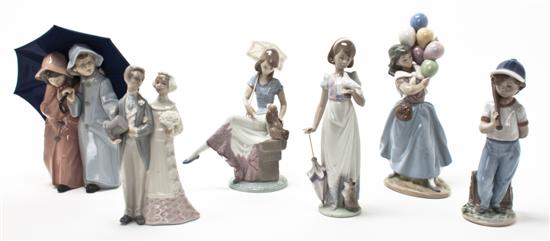 A Collection of Six Lladro Porcelain 151182