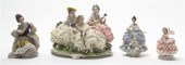A Group of Four German Porcelain Articles
