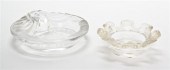 Two Molded and Frosted Glass Lalique