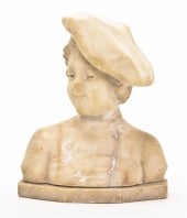 An Italian Alabaster Bust depicting