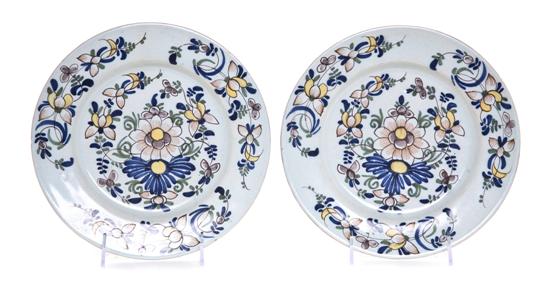 Two Delft Porcelain Polychrome 1514e6