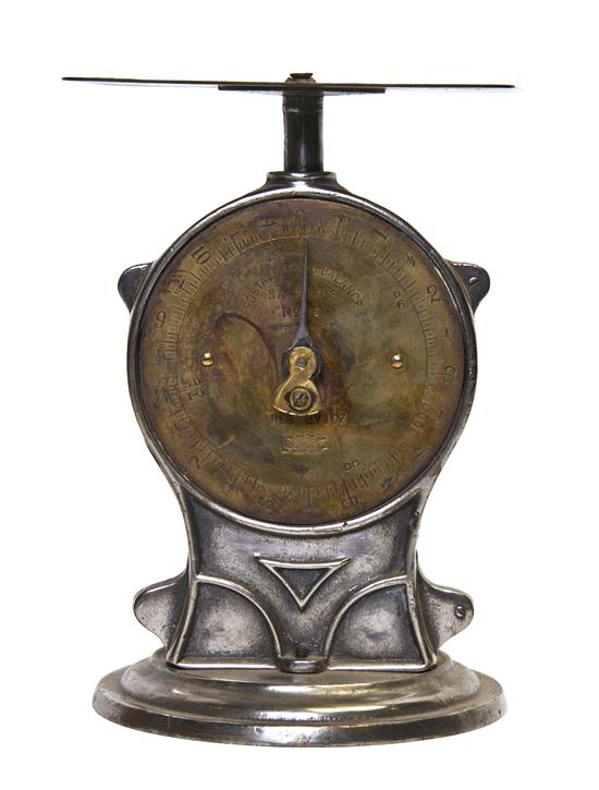 An English Nickeled Postal Scale 15188a