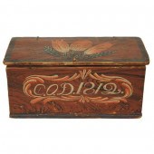 A Swedish Allmoge Painted Box dated